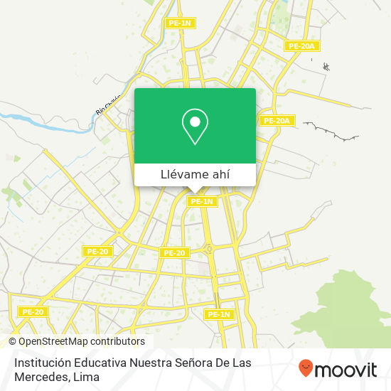 Mapa de Institución Educativa Nuestra Señora De Las Mercedes