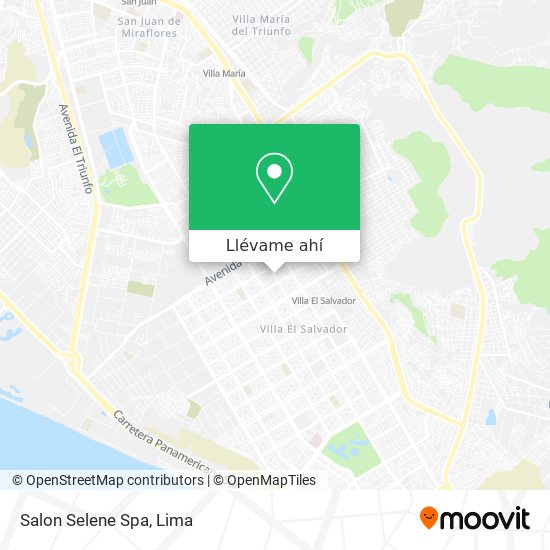 Mapa de Salon Selene Spa