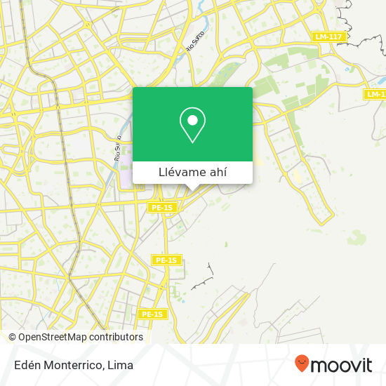 Mapa de Edén Monterrico