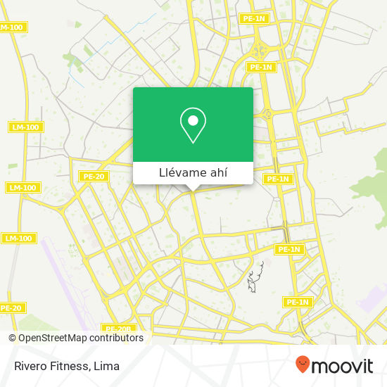 Mapa de Rivero Fitness
