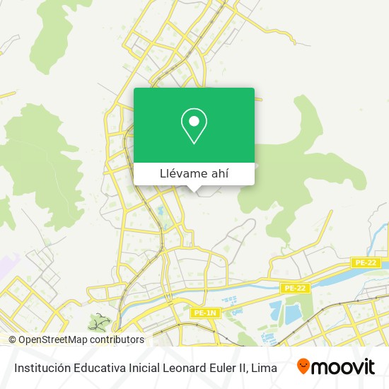 Mapa de Institución Educativa Inicial Leonard Euler II