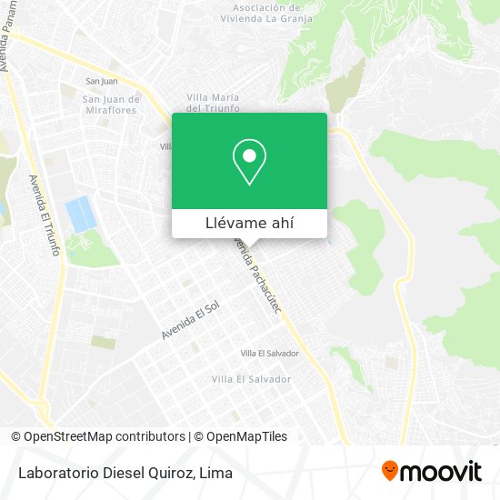 Mapa de Laboratorio Diesel Quiroz