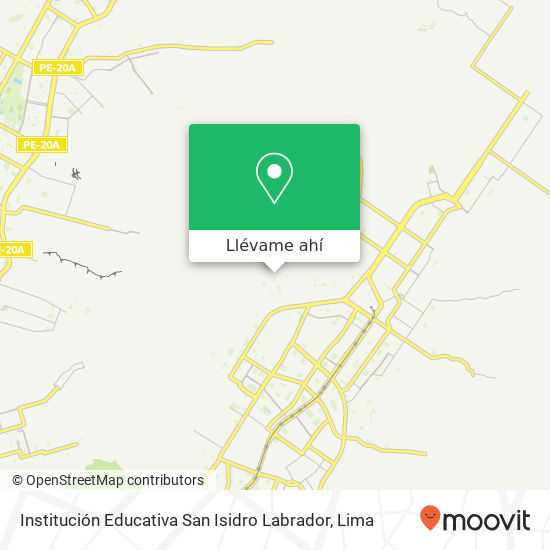 Mapa de Institución Educativa San Isidro Labrador