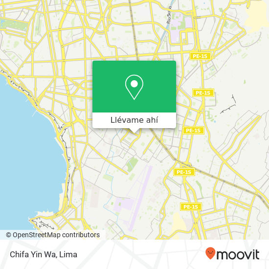 Mapa de Chifa Yin Wa