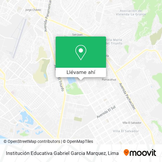 Mapa de Institución Educativa Gabriel Garcia Marquez