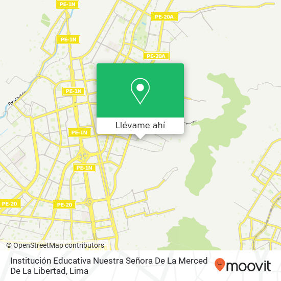 Mapa de Institución Educativa Nuestra Señora De La Merced De La Libertad
