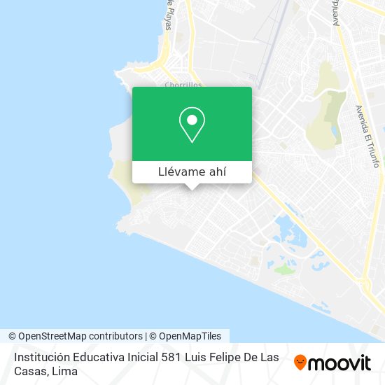 Mapa de Institución Educativa Inicial 581 Luis Felipe De Las Casas