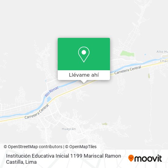 Mapa de Institución Educativa Inicial 1199 Mariscal Ramon Castilla