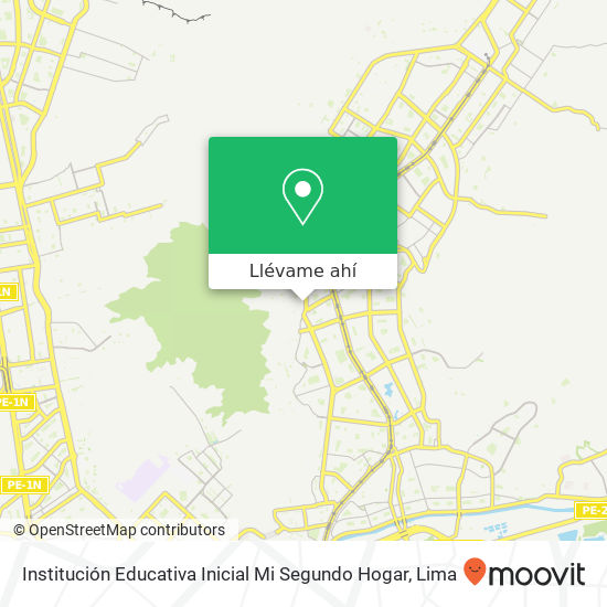 Mapa de Institución Educativa Inicial Mi Segundo Hogar
