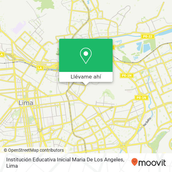 Mapa de Institución Educativa Inicial Maria De Los Angeles