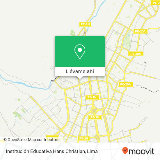 Mapa de Institución Educativa Hans Christian