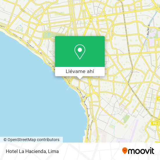 Mapa de Hotel La Hacienda