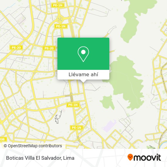 Mapa de Boticas Villa El Salvador