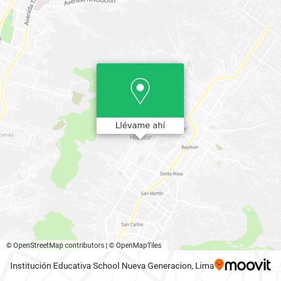 Mapa de Institución Educativa School Nueva Generacion