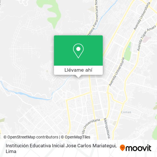 Mapa de Institución Educativa Inicial Jose Carlos Mariategui