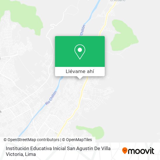 Mapa de Institución Educativa Inicial San Agustin De Villa Victoria