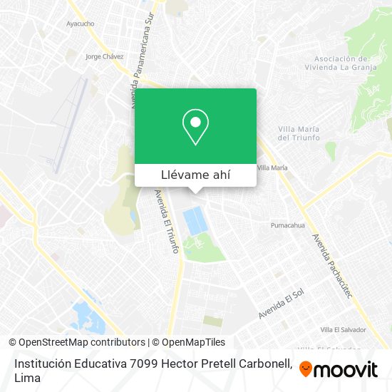 Mapa de Institución Educativa 7099 Hector Pretell Carbonell