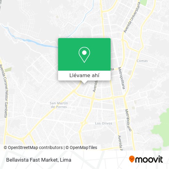 Mapa de Bellavista Fast Market