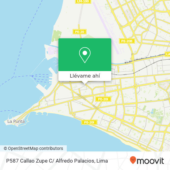 Mapa de P587 Callao Zupe C/ Alfredo Palacios