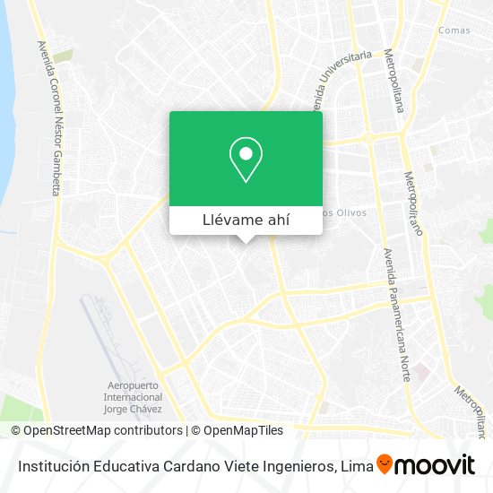 Mapa de Institución Educativa Cardano Viete Ingenieros