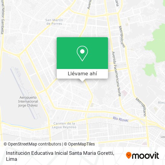Mapa de Institución Educativa Inicial Santa Maria Goretti
