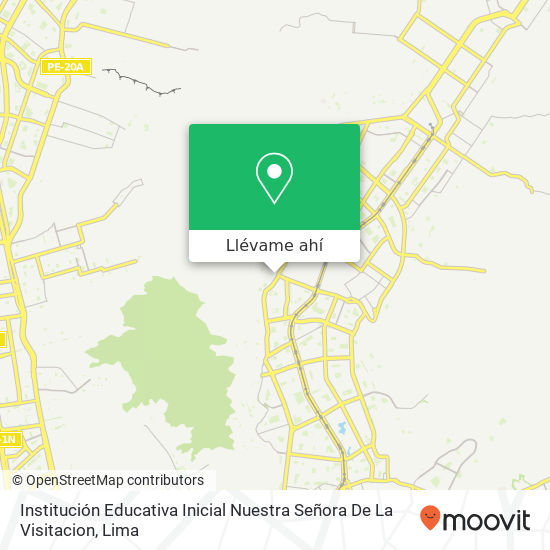 Mapa de Institución Educativa Inicial Nuestra Señora De La Visitacion