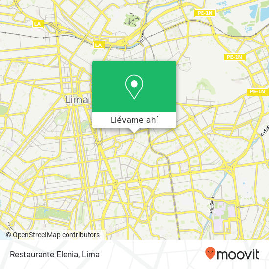 Mapa de Restaurante Elenia