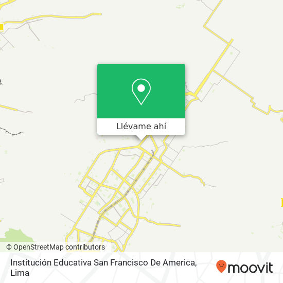 Mapa de Institución Educativa San Francisco De America