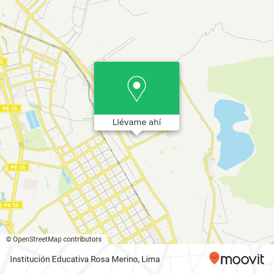Mapa de Institución Educativa Rosa Merino