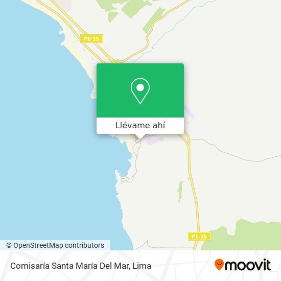 Mapa de Comisaría Santa María Del Mar