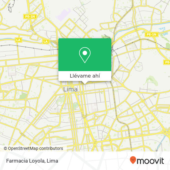 Mapa de Farmacia Loyola