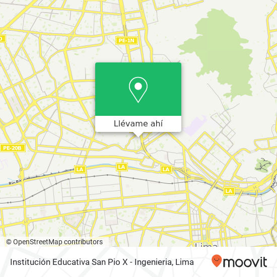 Mapa de Institución Educativa San Pio X - Ingenieria