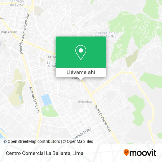 Mapa de Centro Comercial La Bailanta