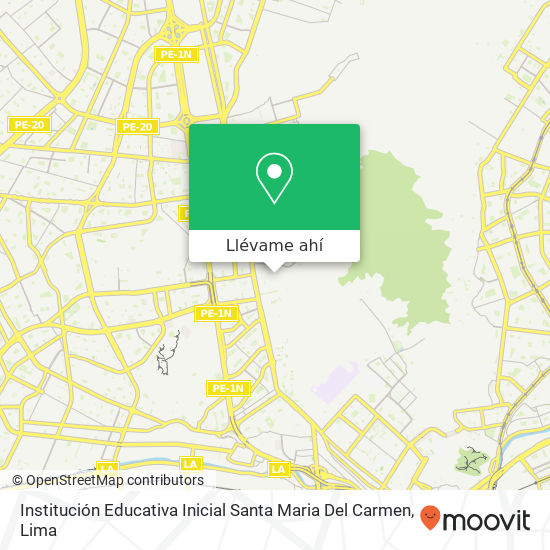 Mapa de Institución Educativa Inicial Santa Maria Del Carmen