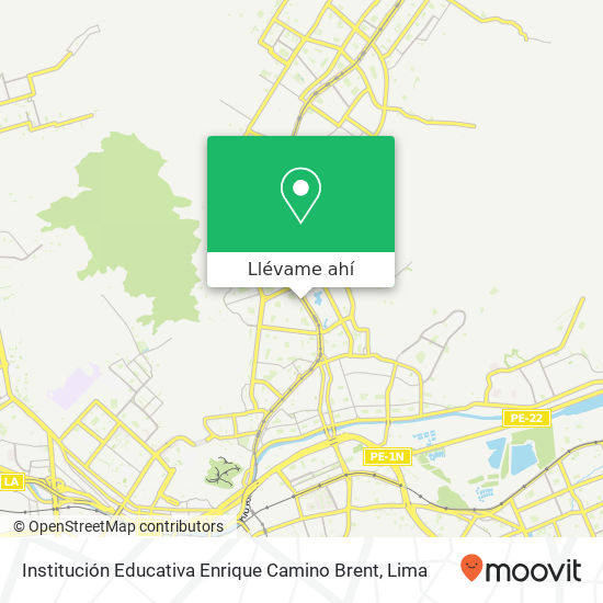 Mapa de Institución Educativa Enrique Camino Brent