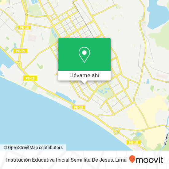 Mapa de Institución Educativa Inicial Semillita De Jesus