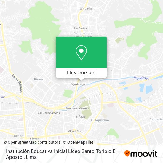 Mapa de Institución Educativa Inicial Liceo Santo Toribio El Apostol