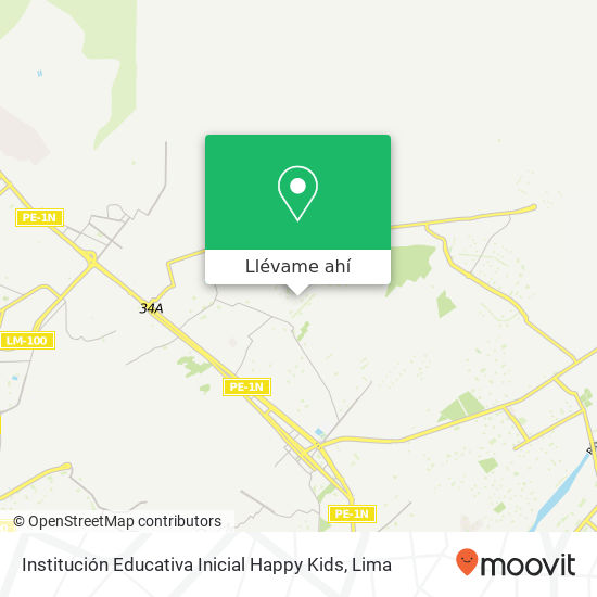 Mapa de Institución Educativa Inicial Happy Kids