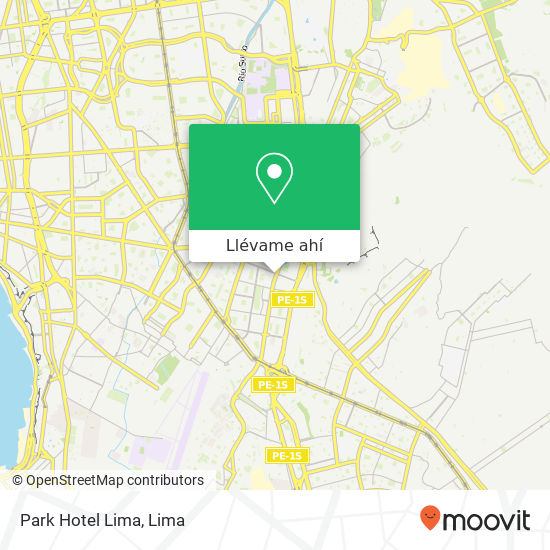 Mapa de Park Hotel Lima