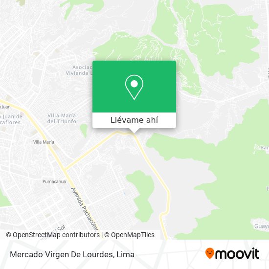 Mapa de Mercado Virgen De Lourdes