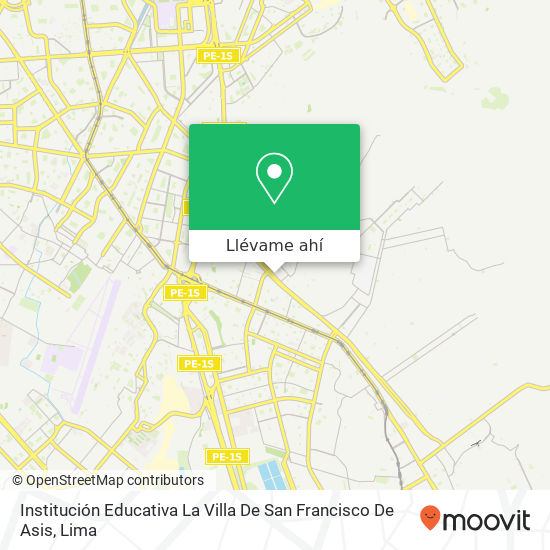 Mapa de Institución Educativa La Villa De San Francisco De Asis