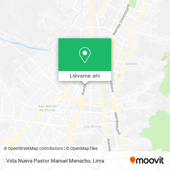 Mapa de Vida Nueva Pastor Manuel Menacho