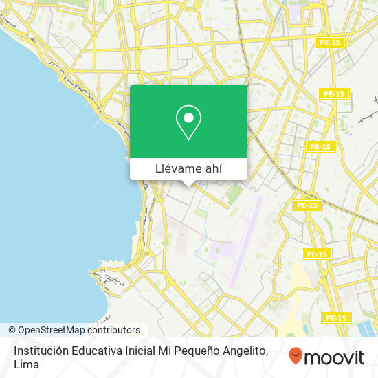 Mapa de Institución Educativa Inicial Mi Pequeño Angelito