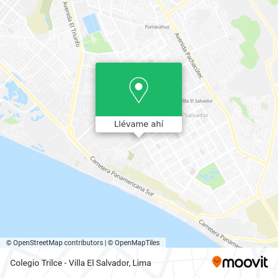 Mapa de Colegio Trilce - Villa El Salvador