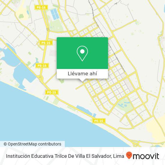 Mapa de Institución Educativa Trilce De Villa El Salvador