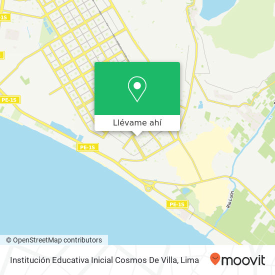 Mapa de Institución Educativa Inicial Cosmos De Villa