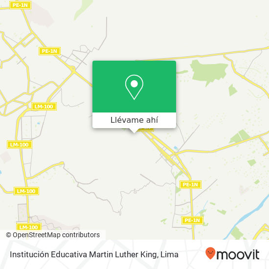 Mapa de Institución Educativa Martin Luther King