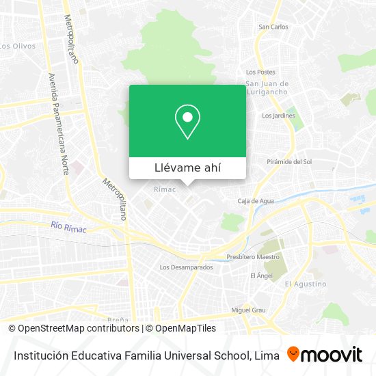 Mapa de Institución Educativa Familia Universal School
