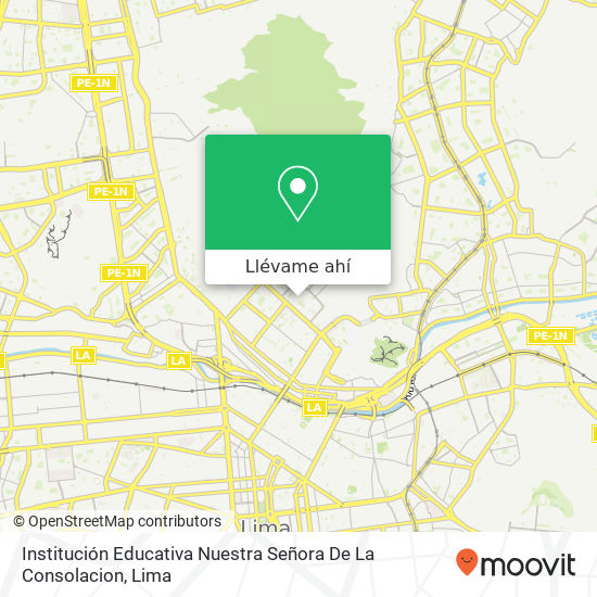 Mapa de Institución Educativa Nuestra Señora De La Consolacion