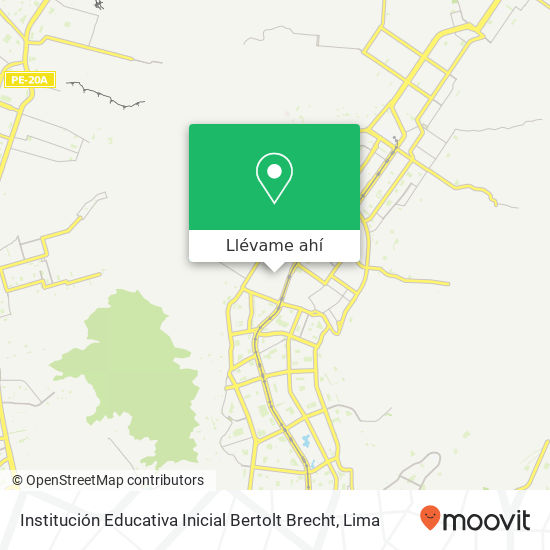 Mapa de Institución Educativa Inicial Bertolt Brecht